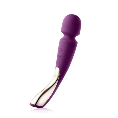 Foto 4 do produto LELO Smart Wands - Vibrador Massageador Erótico Recarregável em Silicone com 8 Modos de Vibrações Ultra Potentes e Silenciosas - 29 x 6 cm | Cor: Roxo