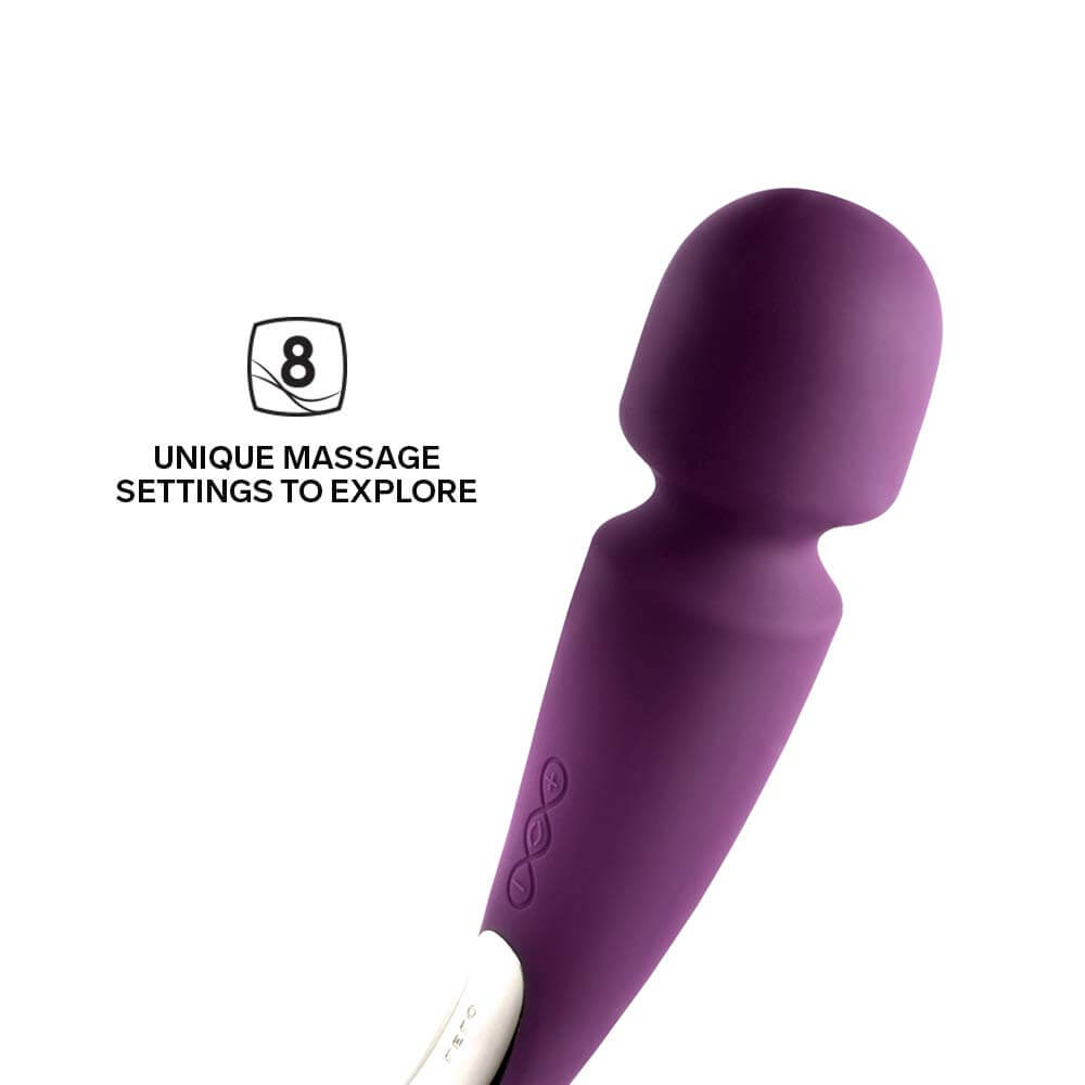 LELO Smart Wands - Vibrador Massageador Erótico Recarregável em Silicone com 8 Modos de Vibrações Ultra Potentes e Silenciosas - 29 x 6 cm | Cor: Roxo - 11