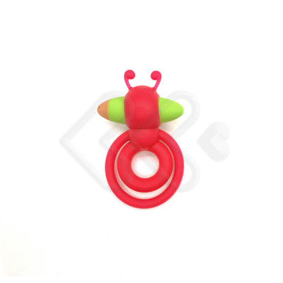 Anel Peniano Duplo em Silicone com Estimulador Clitoriano e Vibração Única - Levett - 8,3 x 5,8 cm | Disponível em 4 Cores
