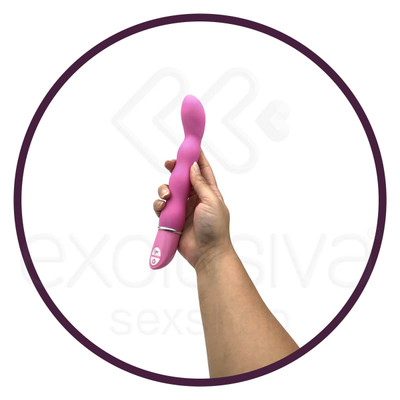 Vibrador de Ponto G com 10 Modos de Vibração e Ponta Curvada - Lia Magic Wand | 15,5 x 2,9 cm | Disponível em 2 Cores