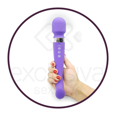 Foto 4 do produto Massageador e Vibrador de Ponto G com 8 Modos de Vibração e Carregamento via "USB" Magnético - Libo Female Vibrator Scorpio Massage - 12 x 2,4 cm