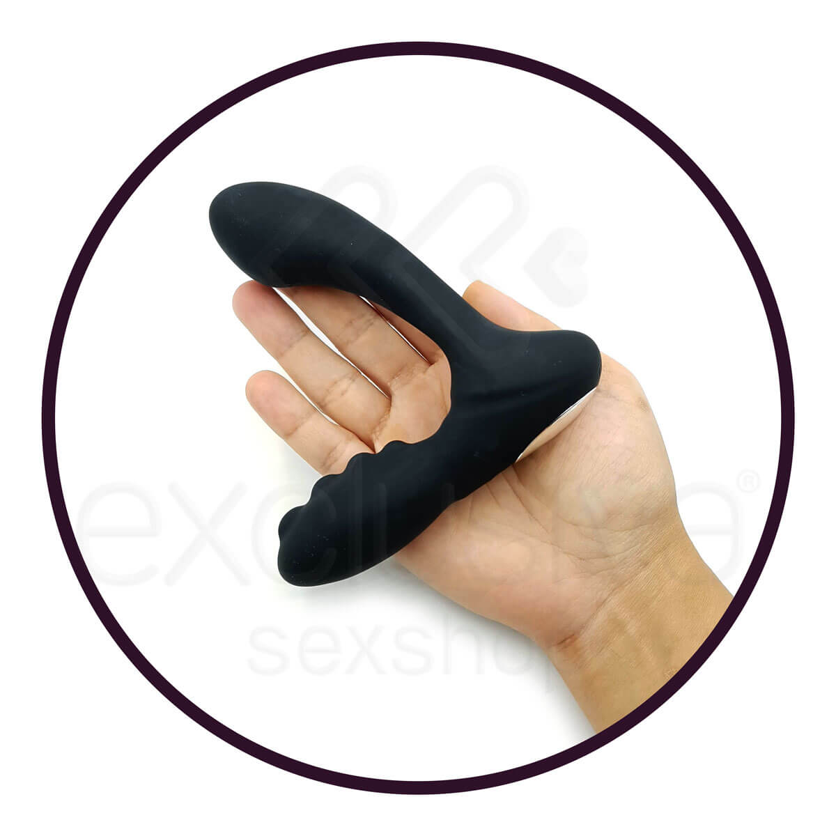 Libo Lee - Estimulador de Próstata e Períneo Recarregável, Feito em Silicone com 8 Modos de Vibração - 9,7 x 3 cm - 4