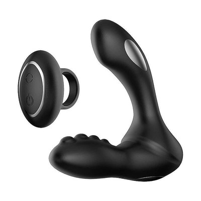 Libo Lee II - Estimulador Recarregável de Próstata e Períneo em Silicone com 8 Vibrações, 8 Funções de Choque e Controle Remoto sem Fio - 13 x 3 cm