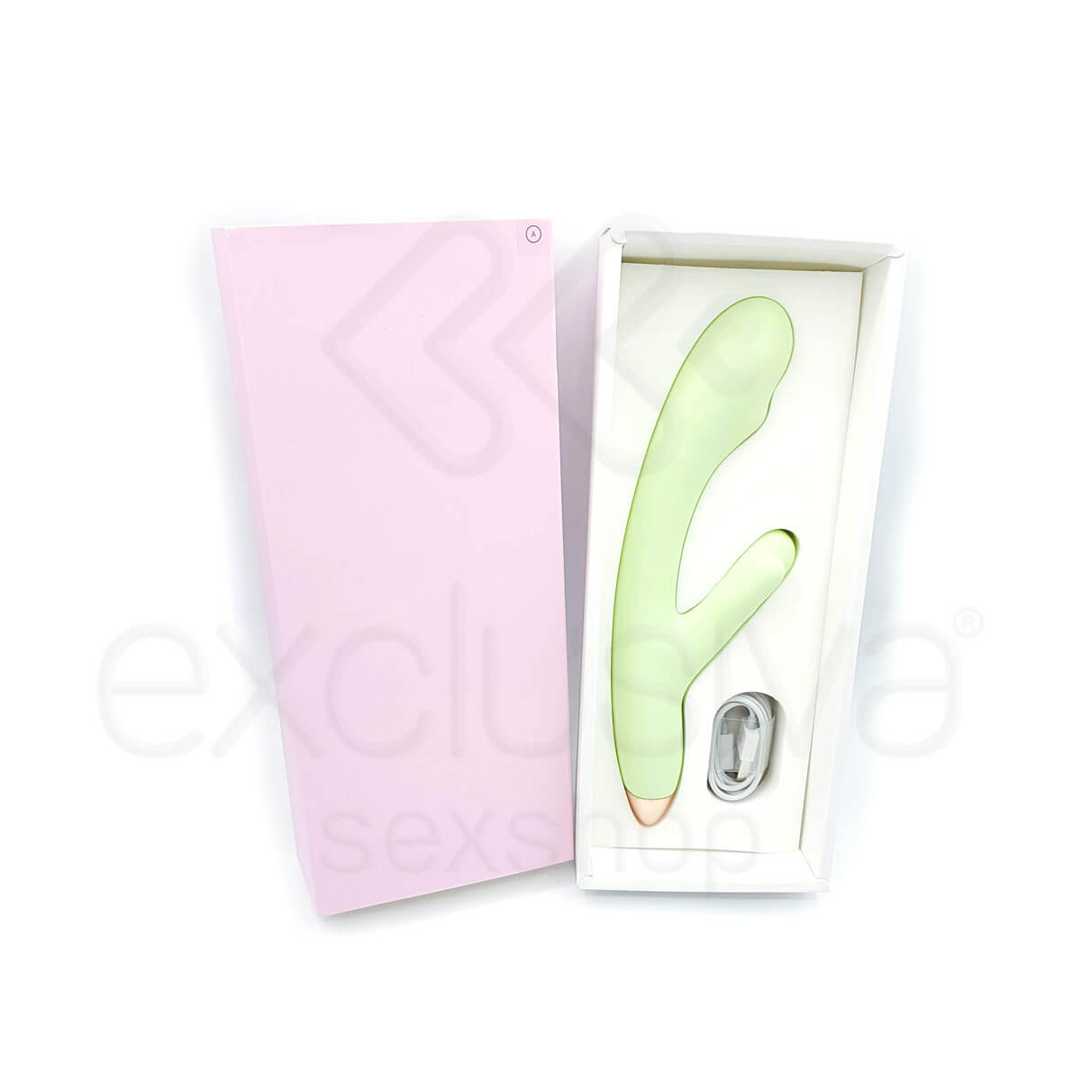 Libo Lottie - Vibrador Estimulador de Ponto G e Clítoris Recarregável com 8 Modos de Vibração e Auto Aquecimento - 22 x 3 cm |Disponível em 2 Cores - 4