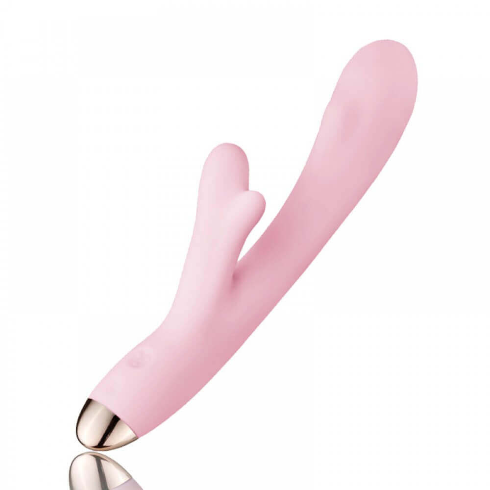 Libo Lottie - Vibrador Estimulador de Ponto G e Clítoris Recarregável com 8 Modos de Vibração e Auto Aquecimento - 22 x 3 cm |Disponível em 2 Cores - 5
