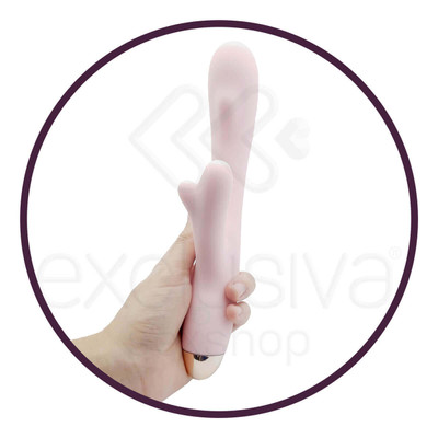 Foto 7 do produto Libo Lottie - Vibrador Estimulador de Ponto G e Clítoris Recarregável com 8 Modos de Vibração e Auto Aquecimento - 22 x 3 cm |Disponível em 2 Cores