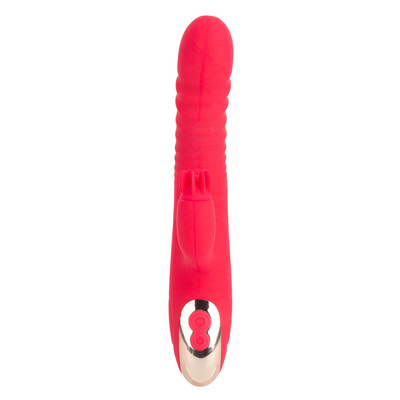 Foto 3 do produto Vibrador Estimulador Ponto G e Clítoris Recarregável com Rotações e 8 Modos de Vibração - Libo Rabbit Vibrator | 13,6 x 3,5 cm