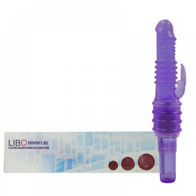 Foto 1 do produto Libo Valentines Day - Vibrador Estimulador de Clítoris com Vibração Única - 19 x 2,3 cm | Cor: Roxo