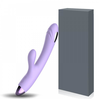 Vibrador Estimulador de Ponto G e de Clítoris Recarregável com 8 Modos de Estimulação Elétricas, de Vibrações e Controle por Aplicativo - Libo - 13 x 3,5 cm