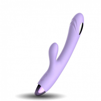 Foto 2 do produto Vibrador Estimulador de Ponto G e de Clítoris Recarregável com 8 Modos de Estimulação Elétricas, de Vibrações e Controle por Aplicativo - Libo - 13 x 3,5 cm