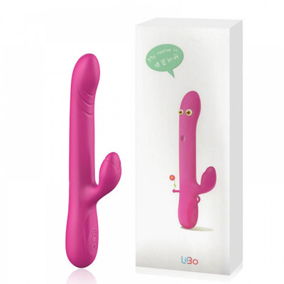 Libo - Vibrador Estimulador de Ponto G e de Clítoris em Silicone Recarregável com 8 Modos de Vibração, 3 Modos de Impulsos e Controle por Aplicativo - 26 x 3,2 cm