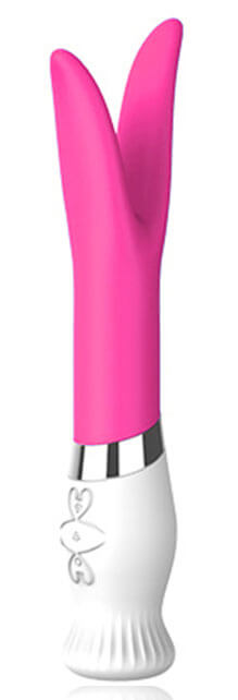 Lily - Vibrador Ponta Dupla Recarregável em Silicone com 6 Padrões de Vibração - 27 x 3,5 cm | Cor: Rosa - 2