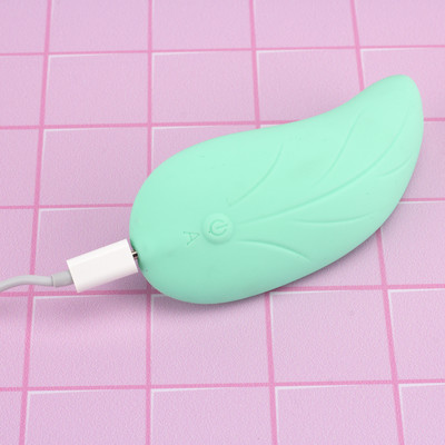 Foto 3 do produto Vibrador Massageador para Calcinha em Silicone com Forma de Folha e 8 Modos de Vibrações - Libo Lina | 9,5 x 4,3 cm | Disponível em 2 Cores