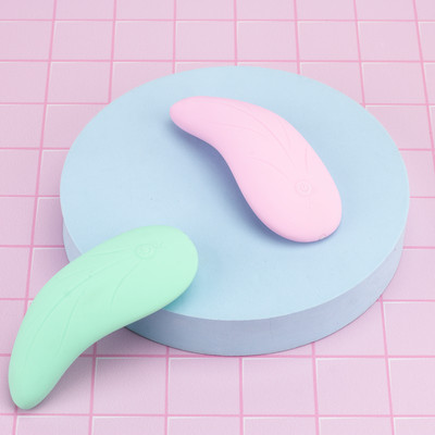 Foto 2 do produto Vibrador Massageador para Calcinha em Silicone com Forma de Folha e 8 Modos de Vibrações - Libo Lina | 9,5 x 4,3 cm | Disponível em 2 Cores