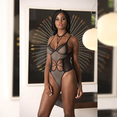 Foto 3 do produto Lingerie Garota Veneno - Body Arrastão | Disponível em 3 Cores e 4 Tamanhos