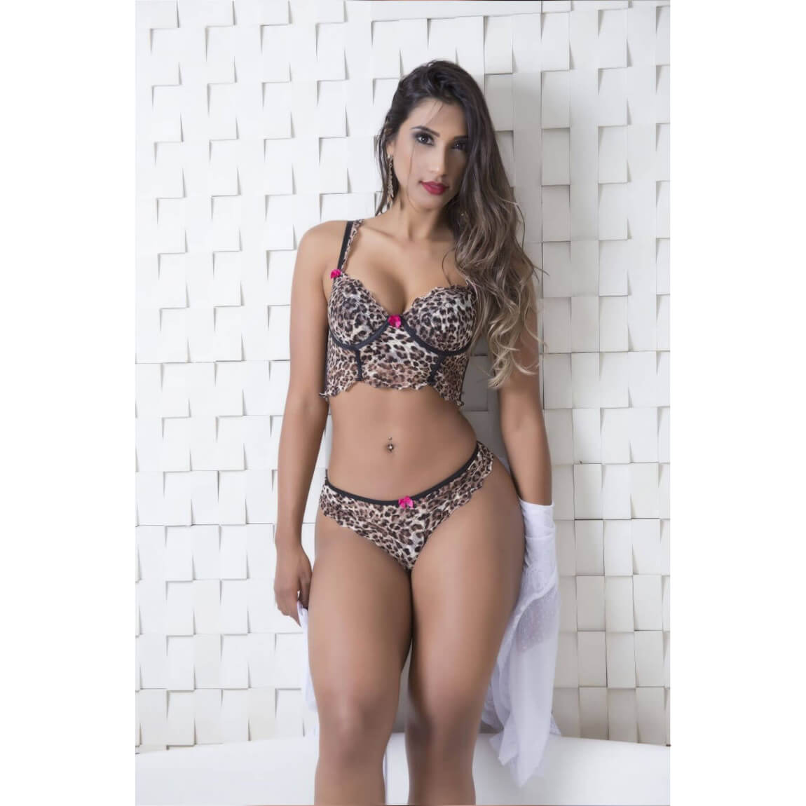 Conjunto Cropped em Microfibra e Renda - Garota Veneno | Disponível em 11 Cores e 4 Tamanhos - 5