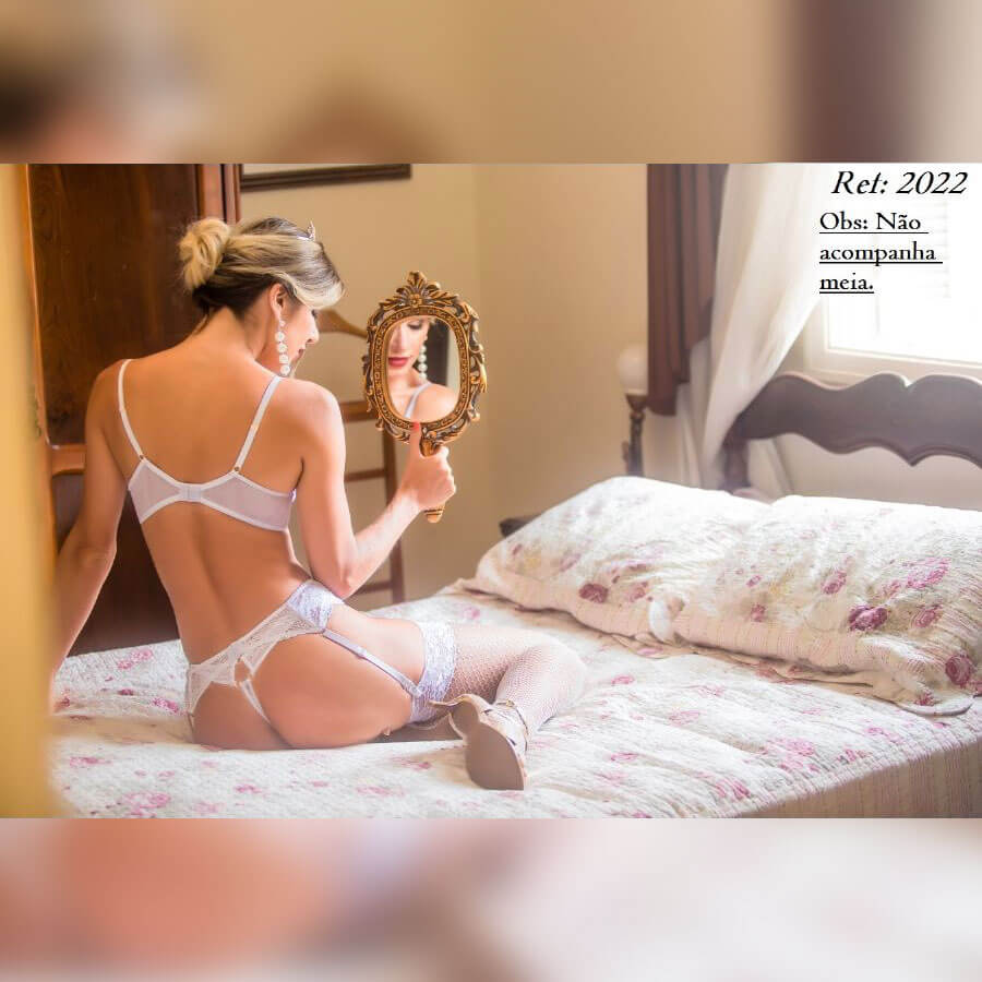 Lingerie Garota Veneno - Conjunto em Renda e Tule | Disponível em 5 Cores e 4 Tamanhos - 2