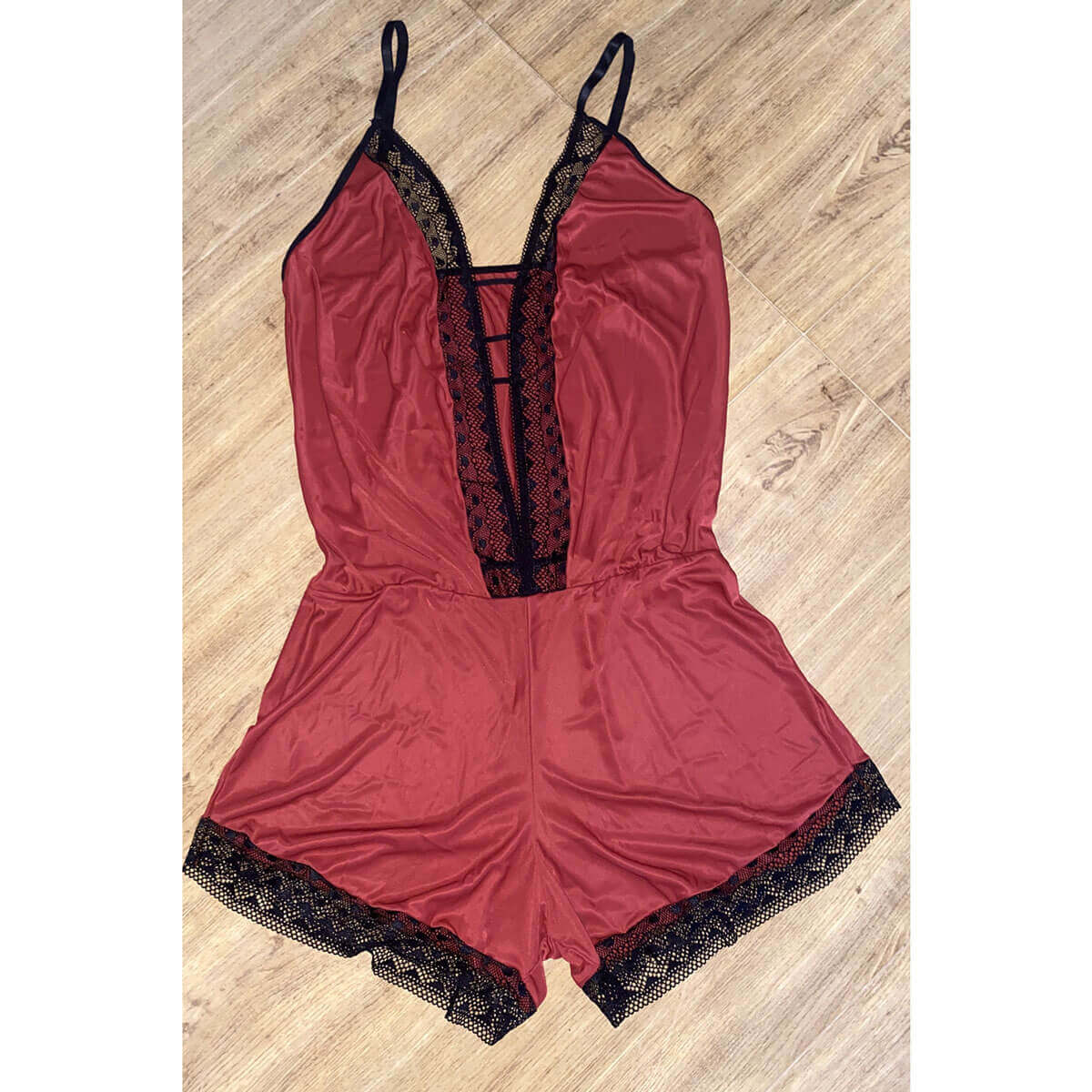 Lingerie Garota Veneno - Macaquinho em Liganete com Renda | Disponível em 3 Cores e 4 Tamanhos - 7