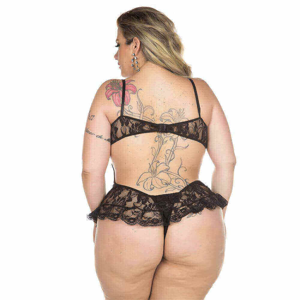 Lingerie Pimenta Sexy - Body Agatha - Plus Size | Disponível em 3 Cores - 4