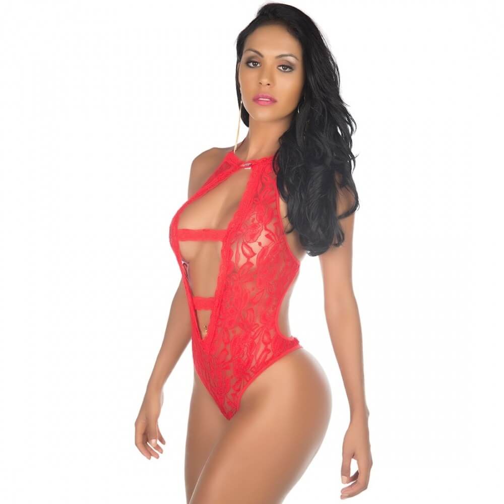 Lingerie Pimenta Sexy - Body Angel Frente Única | Disponível em 5 Cores - 9