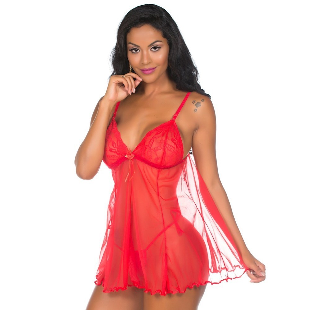 Lingerie Pimenta Sexy - Camisola Dai - Tamanho Único | Disponível em 4 Cores - 7