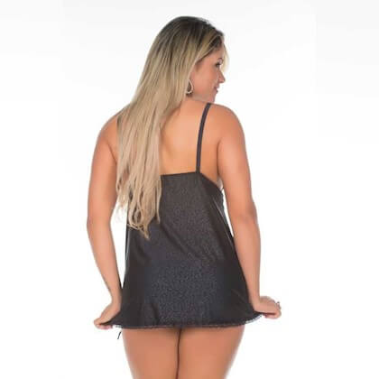 Lingerie Pimenta Sexy - Camisola Dantele Aberta | Disponível em 3 Cores - 4