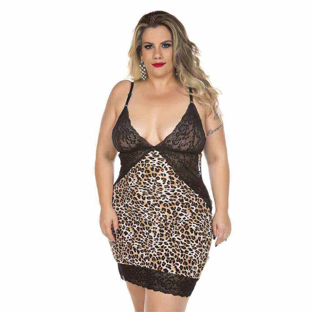 Lingerie Pimenta Sexy - Camisola Fran Plus | Disponível em 2 Cores - 3