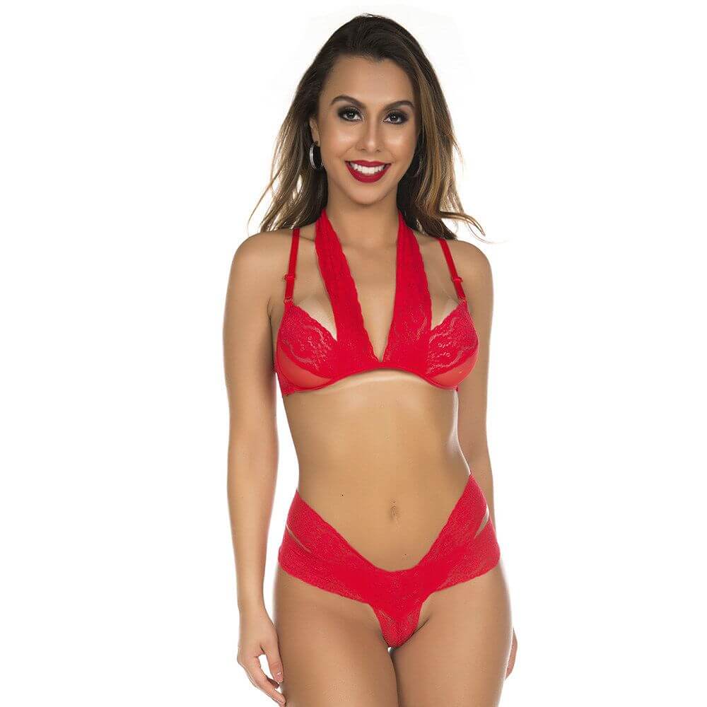 Conjunto Renda Chick - Pimenta Sexy Lingerie | Tamanho Único | Disponível em 3 Cores - 3