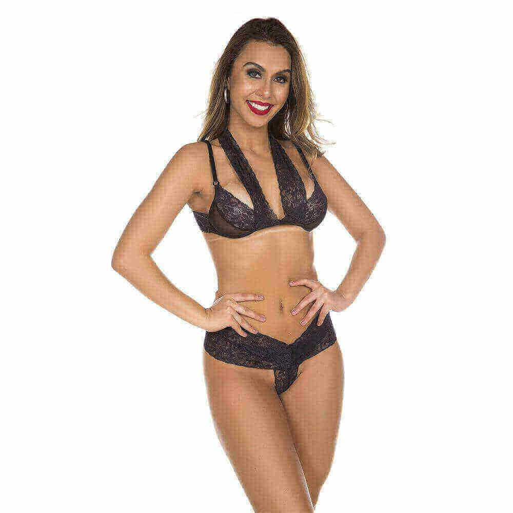 Conjunto Renda Chick - Pimenta Sexy Lingerie | Tamanho Único | Disponível em 3 Cores - 5