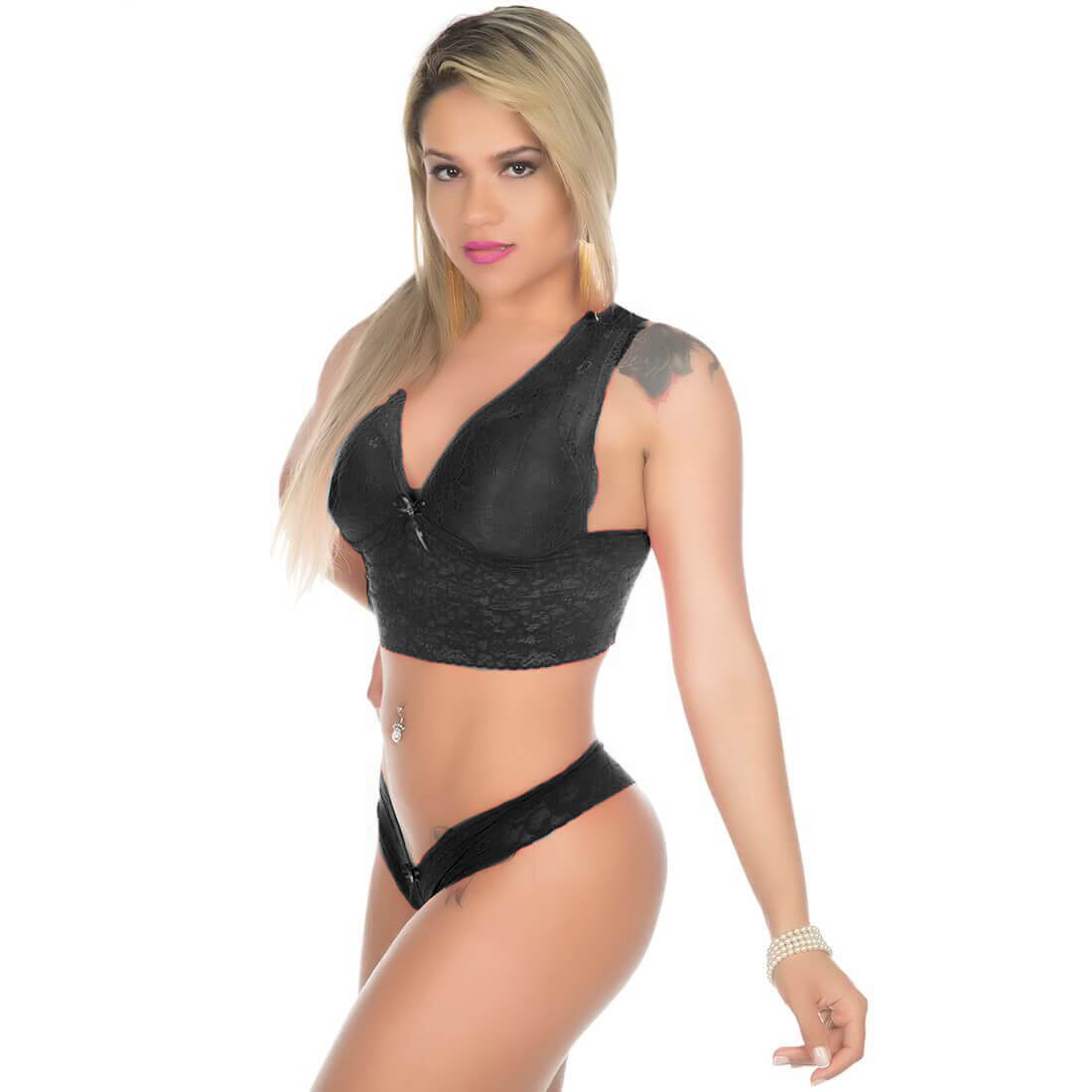 Lingerie Pimenta Sexy - Conjunto Renda | Disponível em 3 Cores - 4
