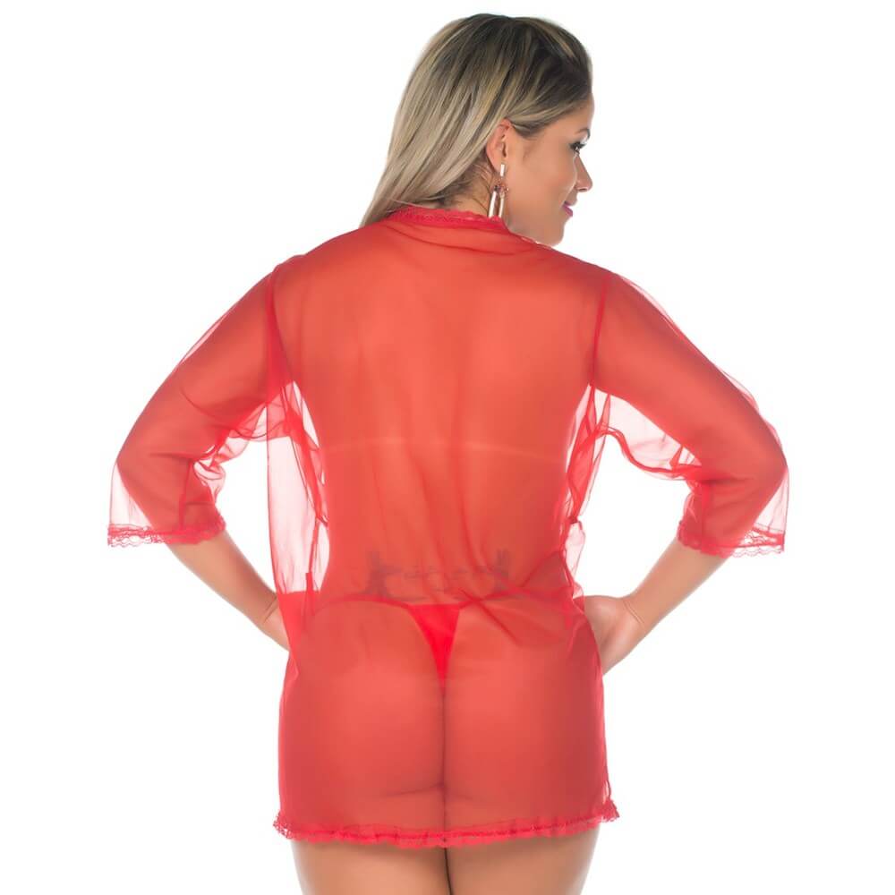Lingerie Pimenta Sexy - Robe Felina | Disponível em 4 Cores - 4