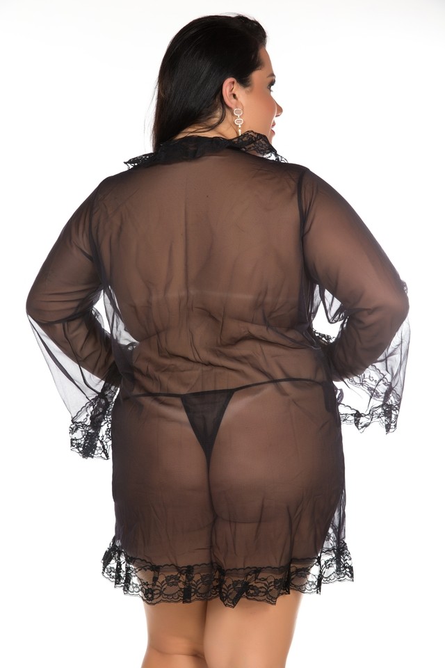 Lingerie Pimenta Sexy - Robe Tentação Plus Size | Disponível em 3 Cores - 2