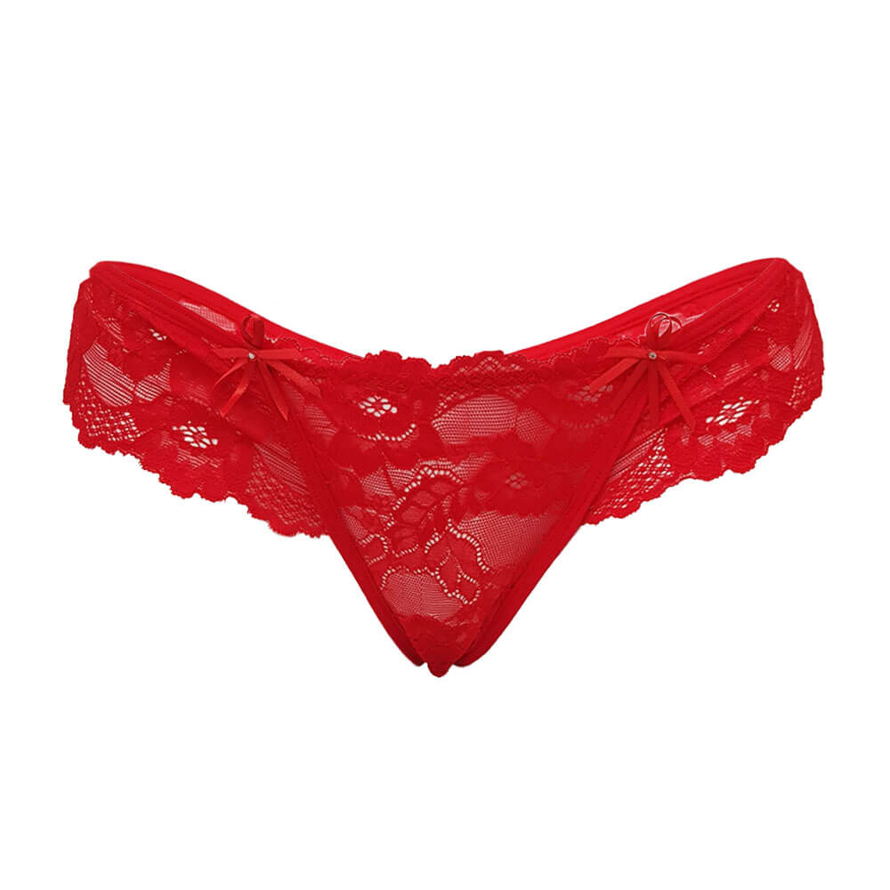 Lingerie Sapeka - Calcinha Safira | Cor: Vermelho | Disponível em 4 Tamanhos - 1