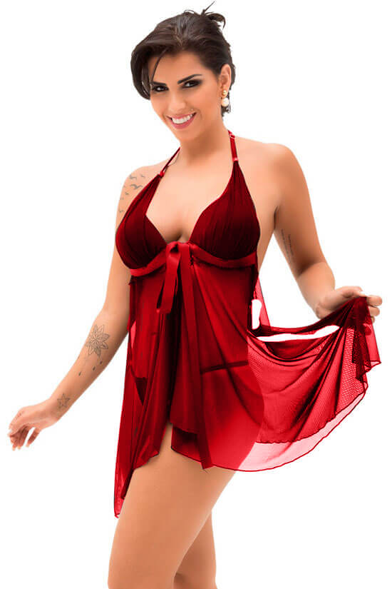 Lingerie Sapeka - Camisola Loren | Disponível em 3 Cores e 4 Tamanhos - 4