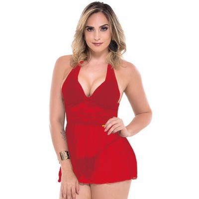 Foto 4 do produto Camisola Preciosa com Frente Única - Lingerie Sapeka | Disponível em 3 Cores e 4 Tamanhos