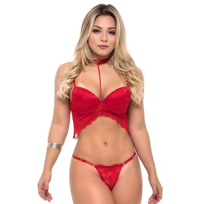 Foto 3 do produto Lingerie Sapeka - Conjunto Dark | Disponível em 3 Cores e 4 Tamanhos