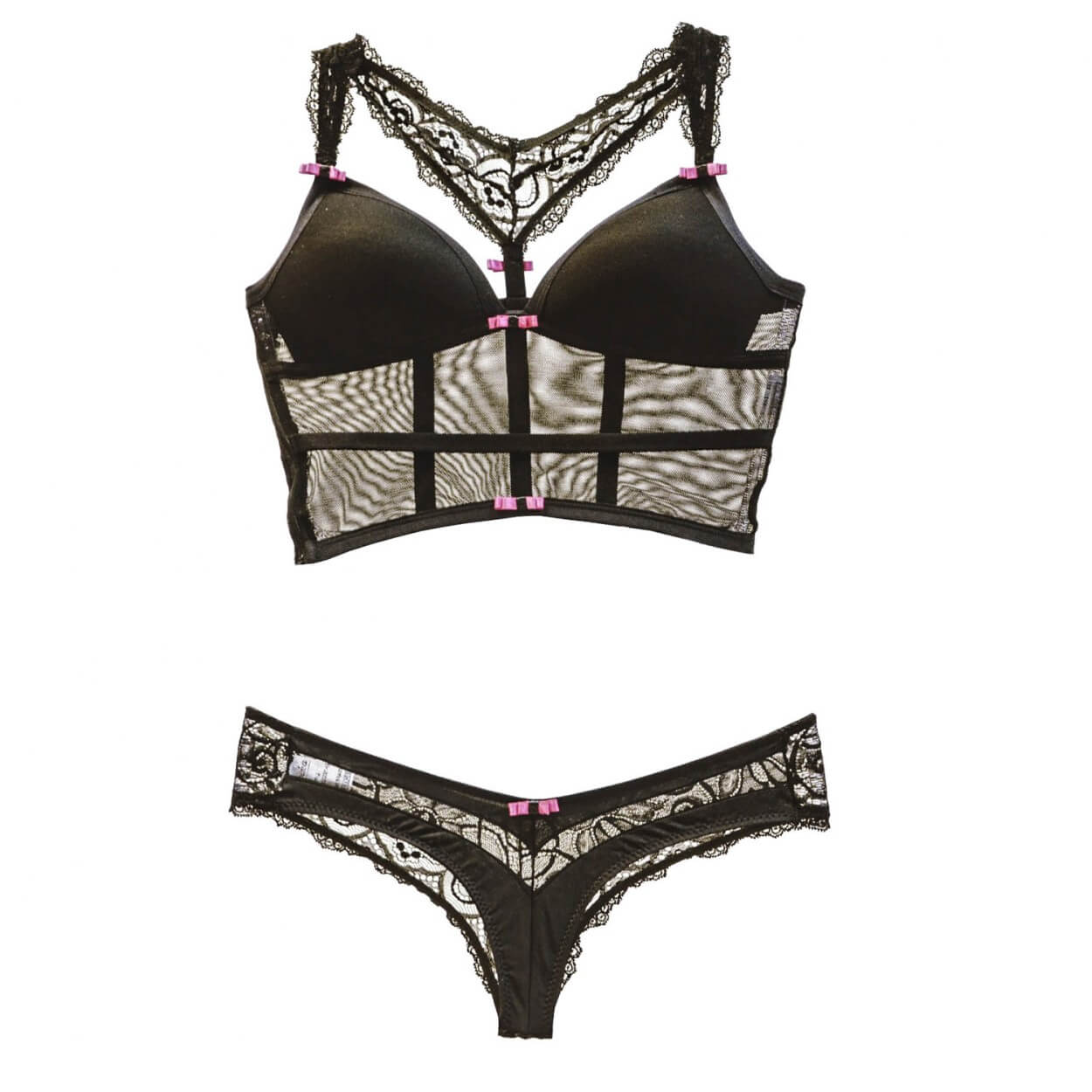 Lingerie Sapeka - Conjunto Estely | Disponível em  3 Cores e 4 Tamanhos - 4