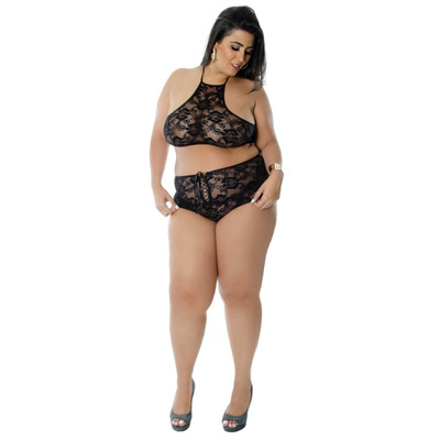 Foto 1 do produto Lingerie Sapeka - Conjunto Mosely Plus Size | Disponível em 3 Cores