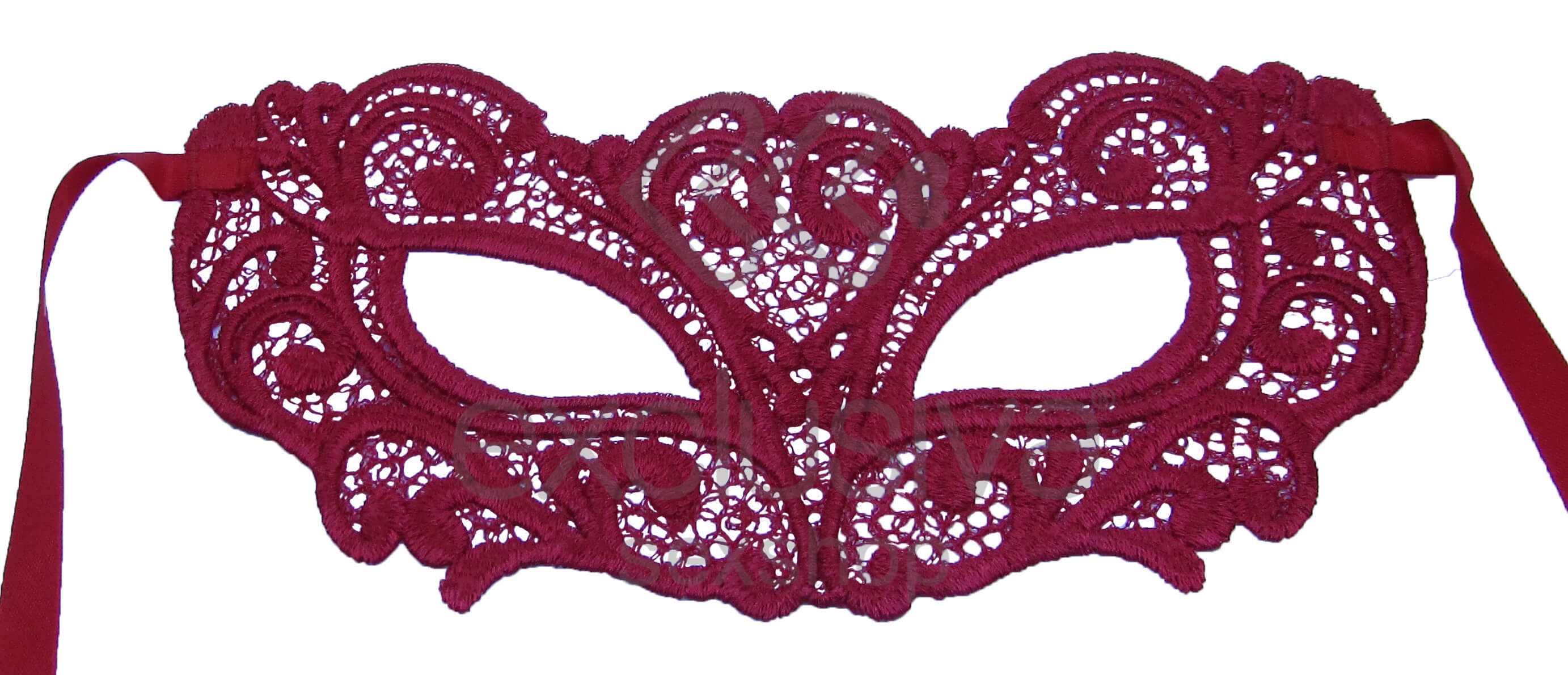 Lingerie Sapeka - Máscara Mabel em Poliéster com Tiras em Cetim Para Amarrar | Disponível em 3 Cores - 3