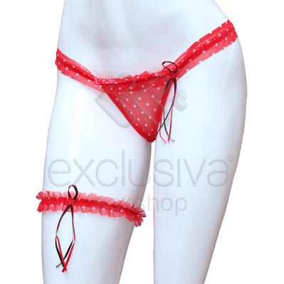 Foto 5 do produto Lingerie Sapeka - Tanga Travessa com Persex | Disponível em 7 Cores
