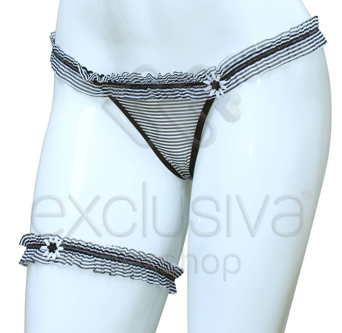 Lingerie Sapeka - Tanga Travessa com Persex | Disponível em 7 Cores - 8