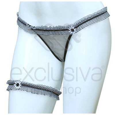 Foto 8 do produto Lingerie Sapeka - Tanga Travessa com Persex | Disponível em 7 Cores