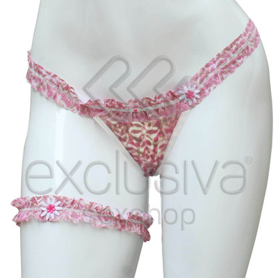 Foto 6 do produto Lingerie Sapeka - Tanga Travessa com Persex | Disponível em 7 Cores