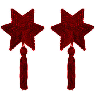 Foto 4 do produto Lingerie Sapeka - Tapa Seios Nipple Cover em Forma de Estrela com Pompom | Disponível em 3 Cores