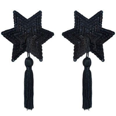 Lingerie Sapeka - Tapa Seios Nipple Cover em Forma de Estrela com Pompom | Disponível em 3 Cores - 3