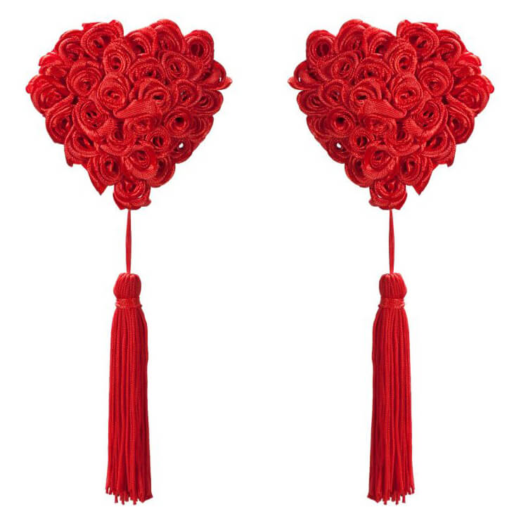 Lingerie Sapeka - Tapa Seios Nipple Cover Rose em Forma de Coração | Disponível em 2 Cores | Tamanho Único - 3