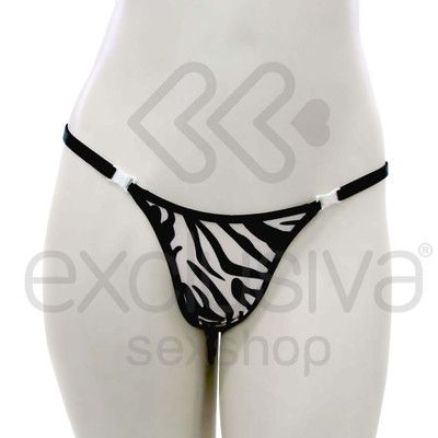 Foto 6 do produto Lingerie Sensualle - Calcinha Fio Dental Vem Cá | Disponível em 4 Estampas