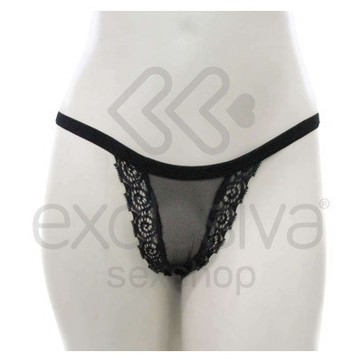 Foto 4 do produto Lingerie Sensualle - Calcinha Vou Ás Compras com Abertura no Bumbum e Pingente | Disponível em 3 Cores