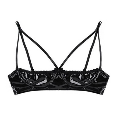 Foto 4 do produto Lingerie Topo Toys - Sutiã Simples em Spandex com Abertura | Disponível em 2 Tamanhos