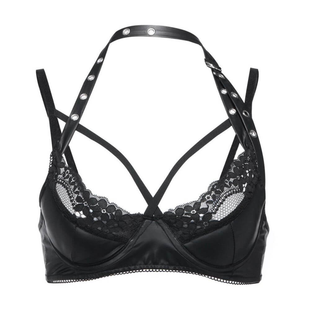 Lingerie Topo Toys - Sutiã em Spandex com Renda e Strappy | Disponível em 2 Tamanhos - 4